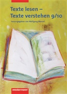 Roland Henke, Harald Herzog, Regina Nußbaum, Günter Rudolph, Ursula Sassen, Wolfgang Menzel... - Texte lesen - Texte verstehen: Texte lesen - Texte verstehen 9/10