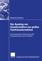 Matthias Redlefsen - Der Ausstieg von Gesellschaftern aus großen Familienunternehmen