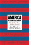 David K. Barnhart, David K./ Metcalf Barnhart, David K Barnhart Allan a Metcalf, Allan Metcalf, Allan A. Metcalf - America in So Many Words