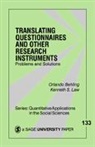 Orlando Behling, Orlando Law Behling, Behling Orlando, Kenneth S. Law, Law Kenneth S., Kenneth S. Law - Translating Questionnaires and Other Research Instruments