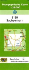 Landesam für Digitalisierung Breitband un - Topographische Karten Bayern - Bl.8135: Topographische Karte Bayern Sachsenkam