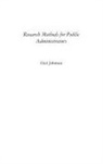 Gail Johnson, Johnson Gail - Research Methods for Public Administrators