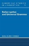 Guglielmo Cinque - Italian Syntax and Universal Grammar