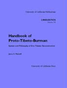James A. Matisoff, James Alan Matisoff - Handbook of Proto-Tibeto-Burman