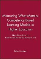 Ir, Voorhees, Richard Voorhees, Richard Voorhees - Measuring What Matters: Competency Based Learning Models in Higher