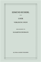 Edmund Husserl, Elisabet Schuhmann, Elisabeth Schuhmann - Logik