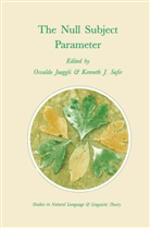 Jaeggli, M Jaeggli, M. Jaeggli, Osvaldo A. Jaeggli, Safir, Safir... - The Null Subject Parameter