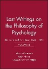 Wittgenstein, L Wittgenstein, L. Wittgenstein, Ludwig Wittgenstein, Ludwig (Philosopher) Wittgenstein, Heikki Nyman... - Last Writings on the Philosophy of Psychology