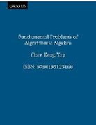Chee Yap, Chee Keng Yap - Fundamental Problems of Algorithmic Algebra