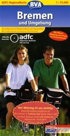 ADFC Regionalkarten: ADFC Regionalkarte Bremen und Umgebung