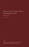 Tritt, Terry Tritt - Recent Trends in Thermoelectric Materials Research