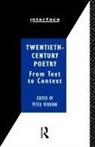 Peter Verdonk, Peter Verdonk - Twentieth-Century Poetry