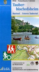 Landesamt für Geoinformation und Landentwicklung B, Landesam für Geoinformation und Landentwi, Landesvermessungsamt Baden-Württemberg - Topographische Freizeitkarten Baden-Württemberg - Bl.512: Topographische Freizeitkarte Baden-Württemberg Tauberbischofsheim