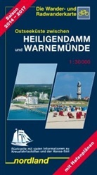 Nordland Karten: Nordland Karte Warnemünde, Rostocker Heide