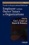 COOPER, Cary (University of Manchester Cooper, Cary L. Cooper, Cary L. Rousseau Cooper, Cary Rousseau Cooper, James Cooper... - Trends in Organizational Behavior, Volume 8
