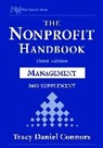 Connors, Tracy D Connors, Tracy D. Connors, Tracy Daniel Connors, Connors Tracy D. - The Non-Profit Handbook : Management 2002 Supplement