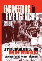 j lambert Davis, Jan Davis, Robert Lambert - Engineering in emergencies
