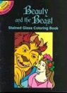 Coloring Books, Marty Noble - Beauty and the Beast Stained Glass Coloring Book