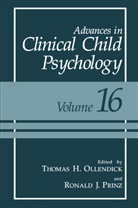 Thoma H Ollendick, Thomas H Ollendick, J Prinz, J Prinz, Thomas H. Ollendick, Ronald J. Prinz - Advances in Clinical Child Psychology