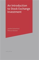 Marcus Davison, Janette Rutterford, Jeanette Rutterford - An Introduction to Stock Exchange Investment