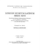 Michael Bernhard - Lexicon Musicum Latinum Medii Aevi 6. Faszikel - Fascicle 6 (coniungo - deprimo)