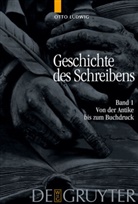 Otto Ludwig - Otto Ludwig: Geschichte des Schreibens - Band 1: Von der Antike bis zum Buchdruck. Bd.1
