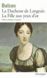 Honore de Balzac, Honoré de Balzac, Honore de Balzac - La Duchesse de Langeais. La Fille aux yeux d'or