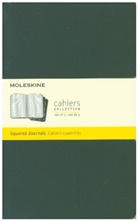 Moleskine Cahier A5, kariert, schwarz, 3er-Set
