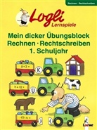 Mein dicker Mal- und Übungsblock: Mein dicker Übungsblock, Rechnen - Rechtschreiben, 1. Schuljahr