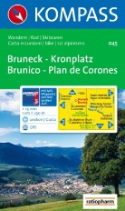 Kompass Karten: Kompass Karte Bruneck, Kronplatz. Brunico, Plan de Corones