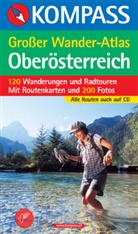 Wolfgang Heitzmann - Kompass Großer Wander-Atlas Oberösterreich, m. CD-ROM