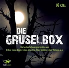 Arthur Conan Doyle, Edgar  Allan Poe, Mary Shelley, Olaf Pessler, Bodo Primus, Rainer Schmitt... - Die Gruselbox, 10 Audio-CDs (Hörbuch)