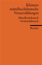 Schulz-Grober, Jürge Schulz-Grobert, Jürgen Schulz-Grobert - Kleinere mittelhochdeutsche Verserzählungen. Mittelhochdt. /Neuhochdt.