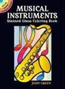 John Green - Musical Instruments Stained Glass Coloring Book