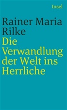 Rainer M Rilke, Rainer M. Rilke, Rainer Maria Rilke, Ulric Baer, Ulrich Baer - Die Verwandlung der Welt ins Herrliche