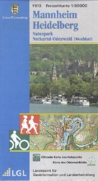 Landesamt für Geoinformation und Landentwicklung B, Landesam für Geoinformation und Landentwi, Lg - Topographische Freizeitkarten Baden-Württemberg - Bl.F513: Topographische Freizeitkarte Baden-Württemberg Mannheim, Heidelberg