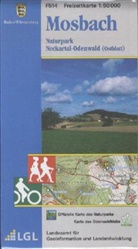 Landesamt für Geoinformation und Landentwicklung B, Landesam für Geoinformation und Landentwi, Lg - Topographische Freizeitkarten Baden-Württemberg - Bl.F514: Topographische Freizeitkarte Baden-Württemberg Mosbach