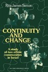 Rita James Simon, Simon, Charnan Simon, Rita James Simon - Continuity and Change