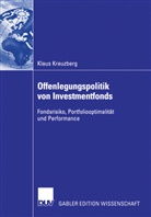 Klaus Kreuzberg - Offenlegungspolitik von Investmentfonds