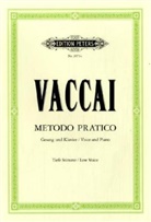 Nicola Vaccai - Metodo pratico di Canto italiano, Gesang und Klavier, tiefe Stimme