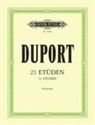 Jean Duport, Jean-Louis Duport, Friedrich GrÃ¼tzmacher, Friedrich Grützmacher, Friedrich GrÃ¼tzmacher, Friedrich Grützmacher... - 21 Studies for Cello