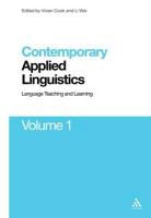 Vivian Cook, Li Wei, LI Cook Wei, Vivian Cook, Li Wei - Contemporary Applied Linguistics Volume 1