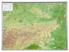 Mario Engelhardt, André Markgraf - Österreich, Reliefkarte, Groß, mit Aluminiumrahmen