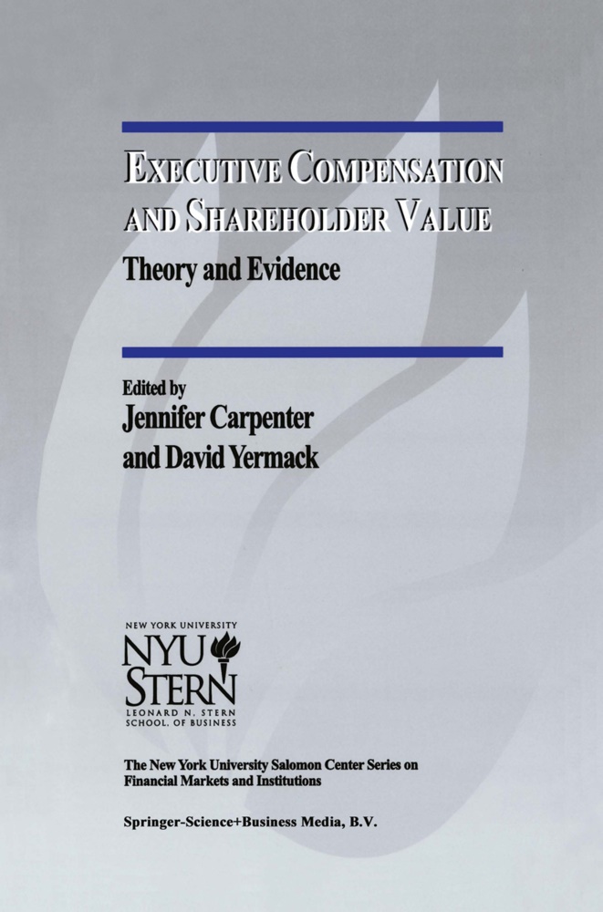 Jennife Carpenter, Jennifer Carpenter,  Yermack,  Yermack, D. Yermack, David Yermack - Executive Compensation and Shareholder Value - Theory and Evidence