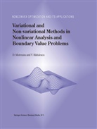 D. Motreanu, Dumitr Motreanu, Dumitru Motreanu, V. Radulescu, Vicentiu D Radulescu, Vicentiu D. Radulescu - Variational and Non-variational Methods in Nonlinear Analysis and Boundary Value Problems