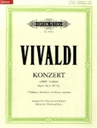Antonio Vivaldi, Rudolf Eller - Konzert für 2 Violinen, Streicher und Basso continuo  a-Moll op.3,8 RV 522, Klavierpartitur und Violinstimmen