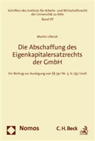 Martin Ulbrich - Die Abschaffung des Eigenkapitalersatzrechtes der GmbH