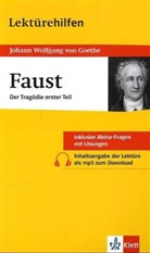 Johann Wolfgang von Goethe, Johannes Wahl - Lektürehilfen Johann Wolfgang von Goethe 'Faust. Der Tragödie erster Teil'
