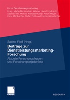 Sabin Fliess, Sabine Fließ - Beiträge zur Dienstleistungsmarketing-Forschung