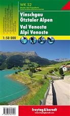 Freytag-Berndt und Artaria KG, Freytag-Bernd und Artaria KG, Freytag-Berndt und Artaria KG - Freytag Berndt Wanderkarten: WK S2 Vinschgau - Ötztaler Alpen, Wanderkarte 1:50.000. Val Venosta, Alpi Venoste